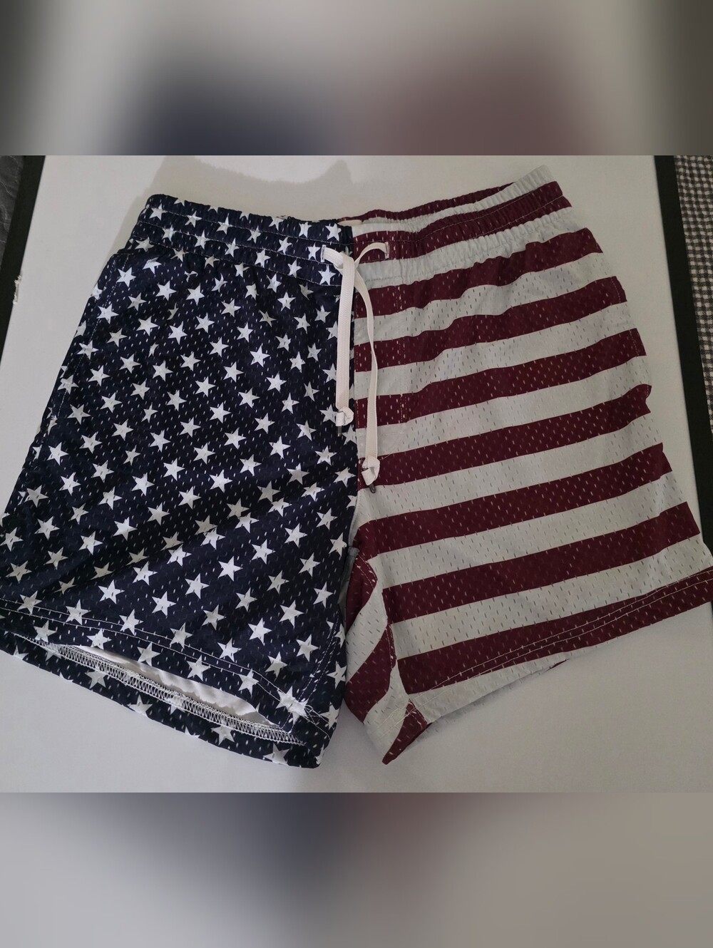USA Mens Mesh Shorts 5inch Inseam